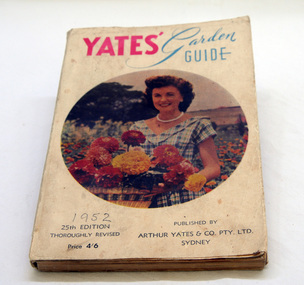 book, Yates Garden Guide, 1952