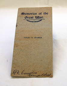 book, Wimmera Star, Memories of the Great War, 1916