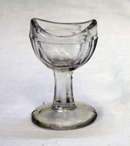 eye wash cup, late 1800’s to early 1900’s