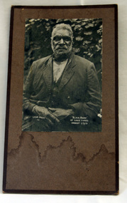 black and white photograph, "Black Andy of lake Tyers ORBOST 1/3/21", 1. 2.1921