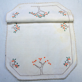 tray cloth, first half 20th century