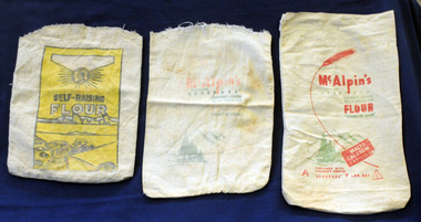 flour bags, mid 20th century