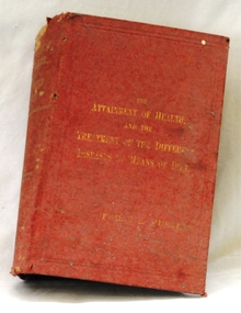 book, The Attainment of Health and the Treatment of the Different Diseases by Means of Diet, 1908