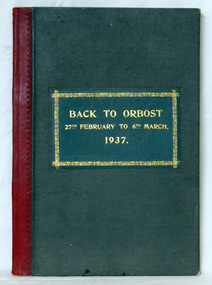 visitors' book, 1937