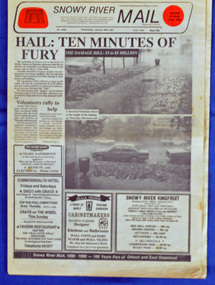 newspaper, Snowy River Mail, 30.1.1991
