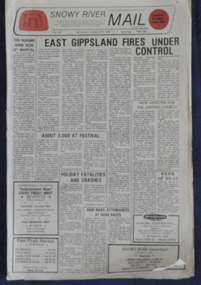 newspapers, Snowy River Mail, 1988