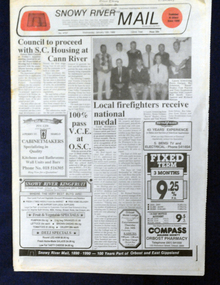 newspapers, Snowy River Mail, 1992