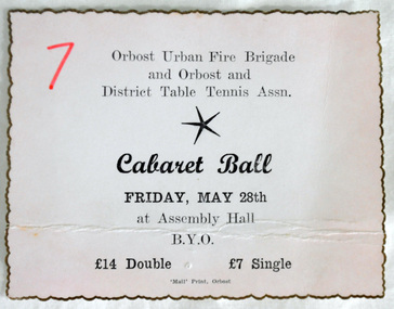 ticket, 1950's -1960's