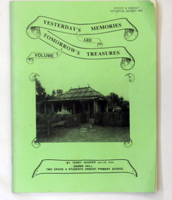 book, Yesterday's Memories are Tomorrow's Treasures Volume 1, 1992