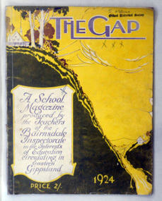 magazine, Keating Wood Pty Ltd, The Gap 1924, 1924