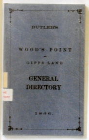 book, E-Gee Printers Pty Ltd, Butlers Wood's Point and Gippsland General Directory, 1985