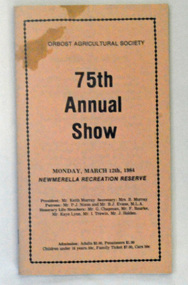 book, 75th Annual Show, prior to March 1984
