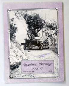 book, E-Gee Printers Pty Ltd, Gippsland Heritage Journal, December 1990