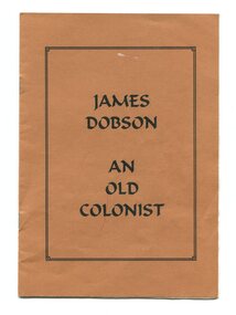 book, Butters, Joy, James Dobson An Old Colonist, 1999