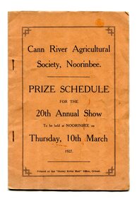 program, Snowy River Mail, 1927