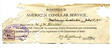 passport, 1919