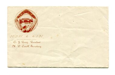 envelope, 1937
