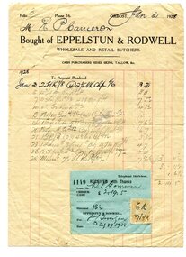 accounts, 1915 -1928