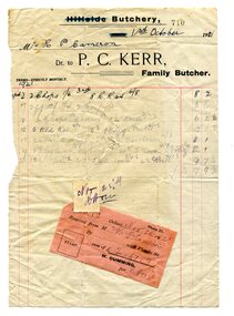account, 1st October 1921
