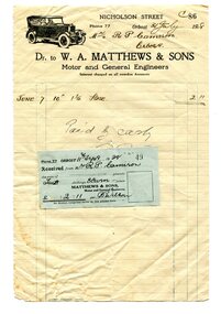 account, 31 July 1928
