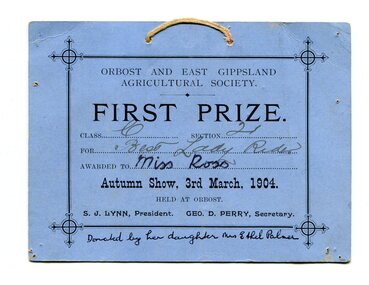 certificate/award, 1904