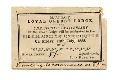 ticket, 1888