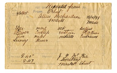 telegram, April 1899