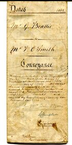 certificate, July 3, 1858