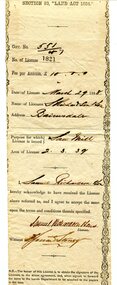 certificate, March 29th 1888