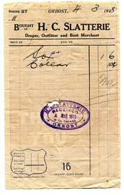account, 1915/ 1918?