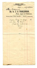 account, 1910