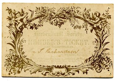 membership ticket, September 1 1874