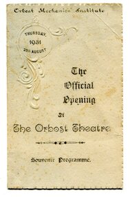 program, 1931