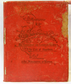 book, McCarron, Bird & Co, Addresses to H.R.H Duke of Cornwall and York, 1901