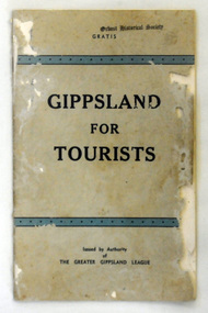 book, Gippsland For Tourists, 1938