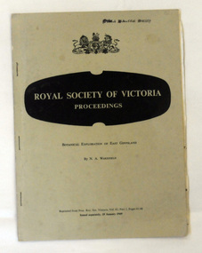 magazine, Botanical Exploration of East Gippsland, early - mid 20th century