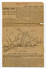 newspaper clippings, 1908; 1958; 1970