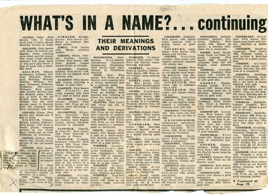 newspaper clippings, mid 20th century