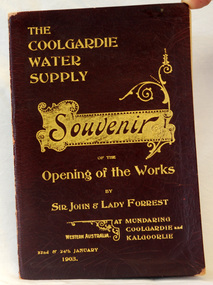 program, The Coolgardie Water Supply, 1903