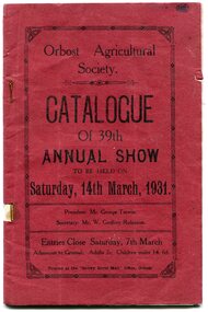 catalogue, Snowy River Mail, 1931