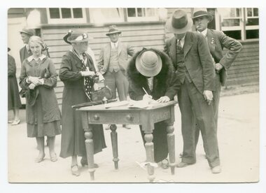 black and white photograph, 1st March 1937