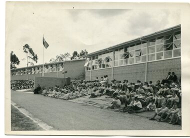 black and white photograph, 1962