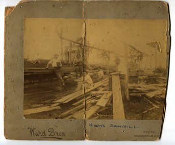 black and white photograph, Ward Bros, late 19th / early 20th century