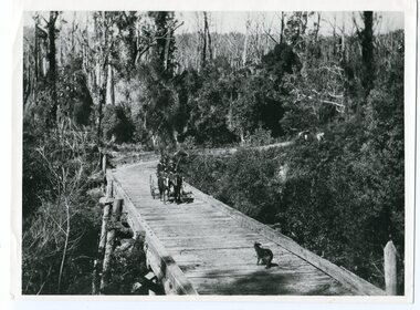 black and white photograph, 1913