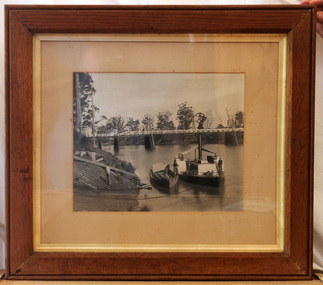 framed black and white photograph, C1900