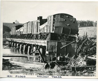 black and white photograph, February 1971