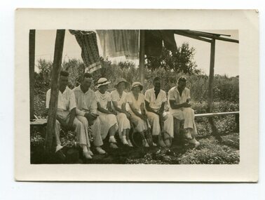 black and white photograph, 1937