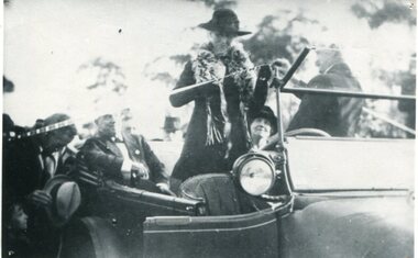 black and white photograph, July 1922
