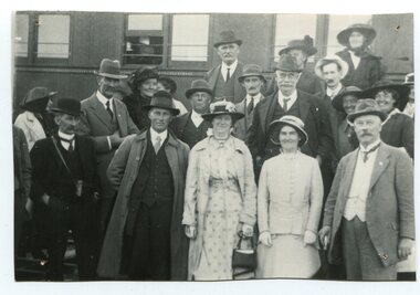 black and white photograph, 1916