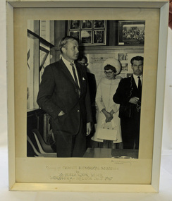 framed black and white photograph, December 1 1967